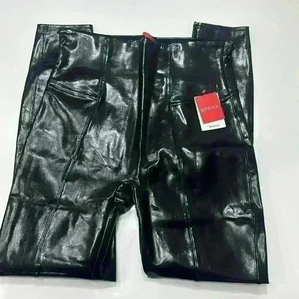 NWT Spanx Faux Large Patent Leather Legging Item# 2C - Picture 7 of 12
